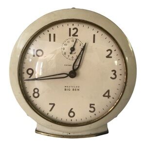 Westclox Big Ben Alarm Clock circa 1950s Made in the U.S.A MCM